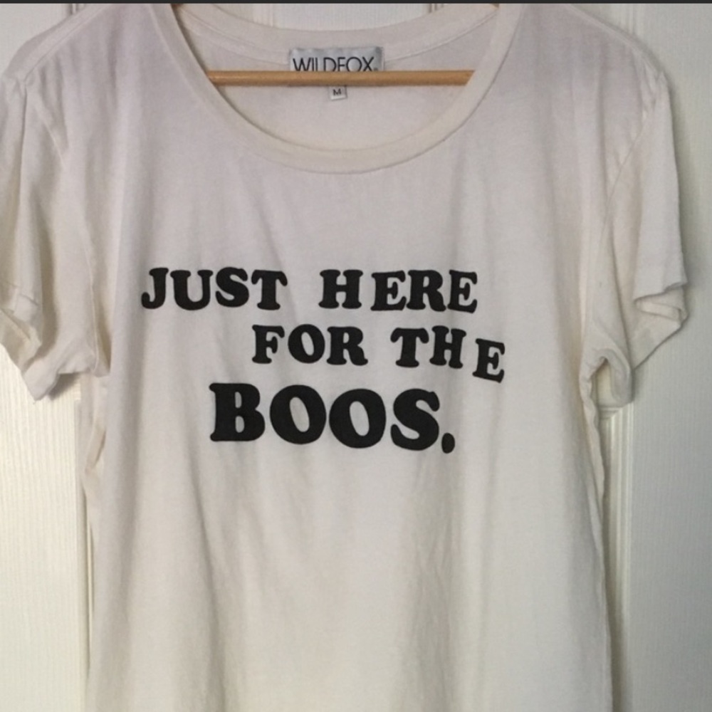 Wildfox HERE FOR THE BOOS tee